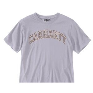 Carhartt Loose Fit T-Shirt Womens Size‎ L Lightweight Short Sleeve Graphic Lilac